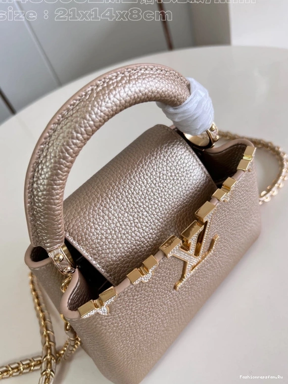 FS CHEAP CAPUCINES MINI-21*14*8CM VUITTON LOUIS 0713